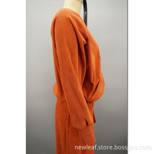 Essential Round neck items corduroy single-breasted jacket